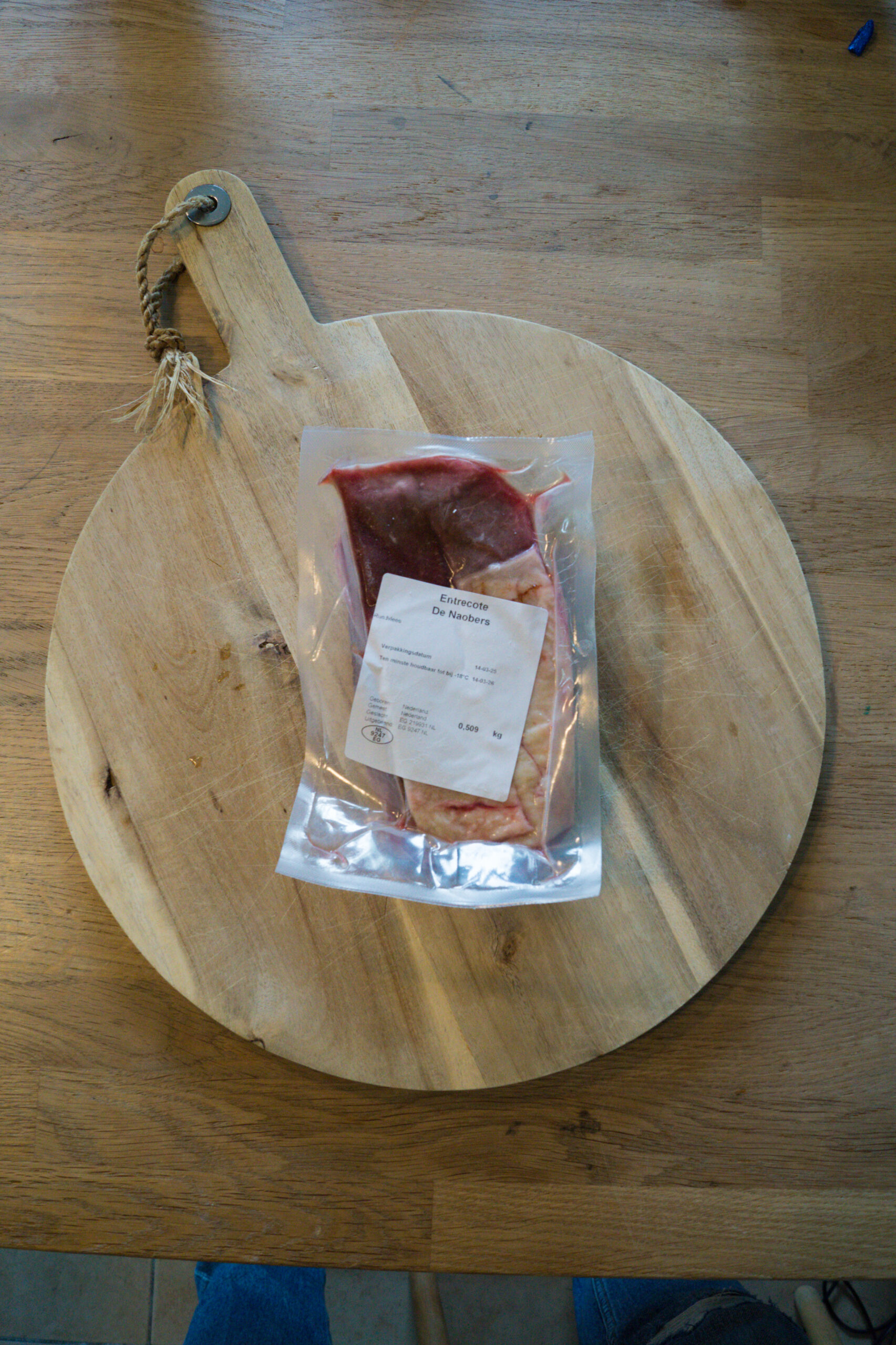 Een heerlijk mals stuk entrecote van onze weide koeien